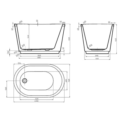 ROTONDO Small Freestanding Bathtub
