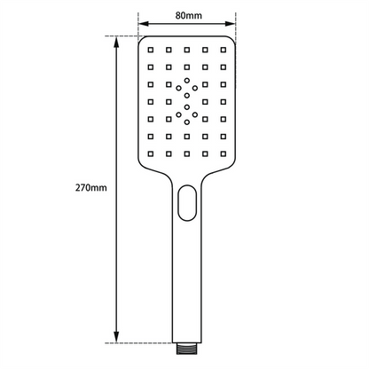 Brushed Brass 3 Functions Handheld Shower  Handheld Shower Head