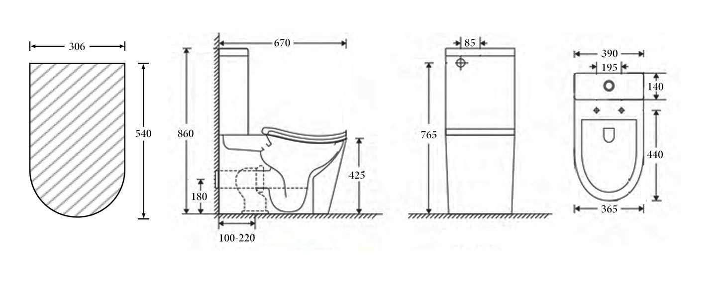 Seoul Back To Wall Toilet Suite