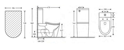 Seoul Back To Wall Toilet Suite