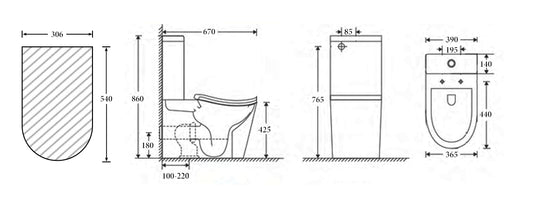 Seoul Back To Wall Toilet Suite