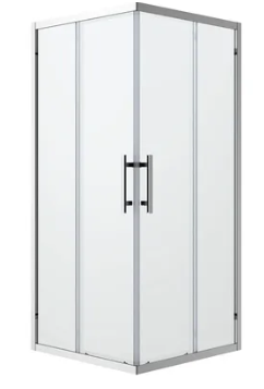 LOUVE SQUARE SLIDER SHOWER SCREEN - 2 Sizes & 2 Color's Available