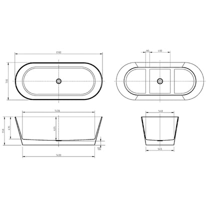 PRATO Freestanding Bathtub - 3 Sizes Available