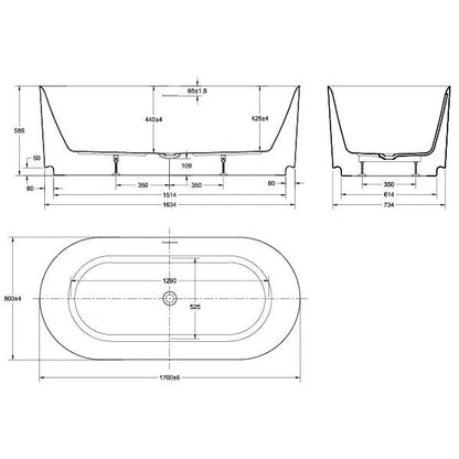 Stria Freestanding Bathtub - Available in 2 Sizes