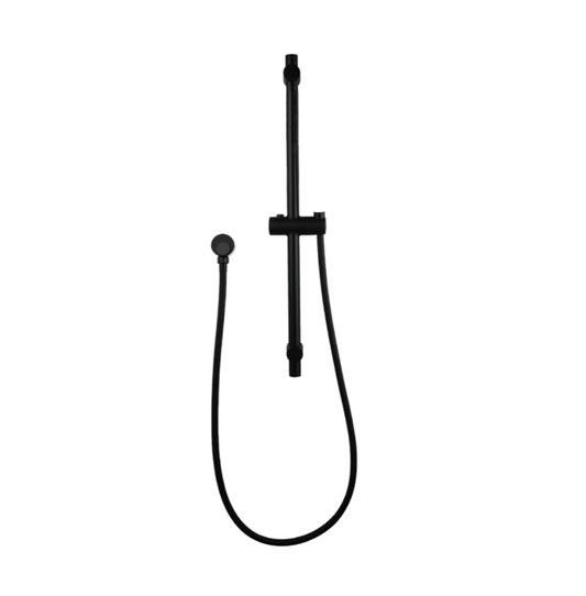 Round Black Hand held Shower Rail