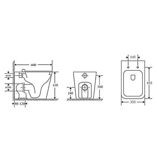 TURIN Rimless Floor Pan