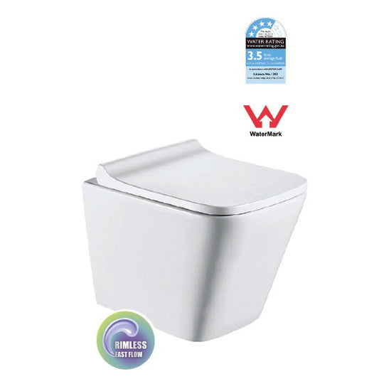 KANSAS Rimless Wall Hung Pan