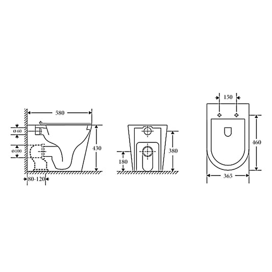 MILAN Rimless Floor Pan