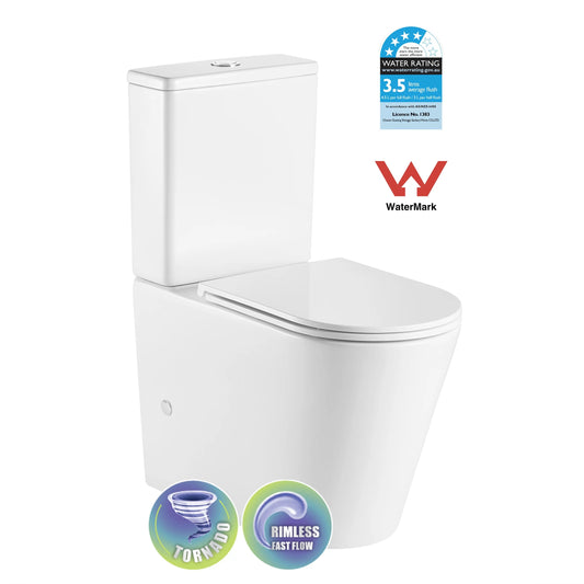 AUSTIN Tornado Rimless Toilet Suite