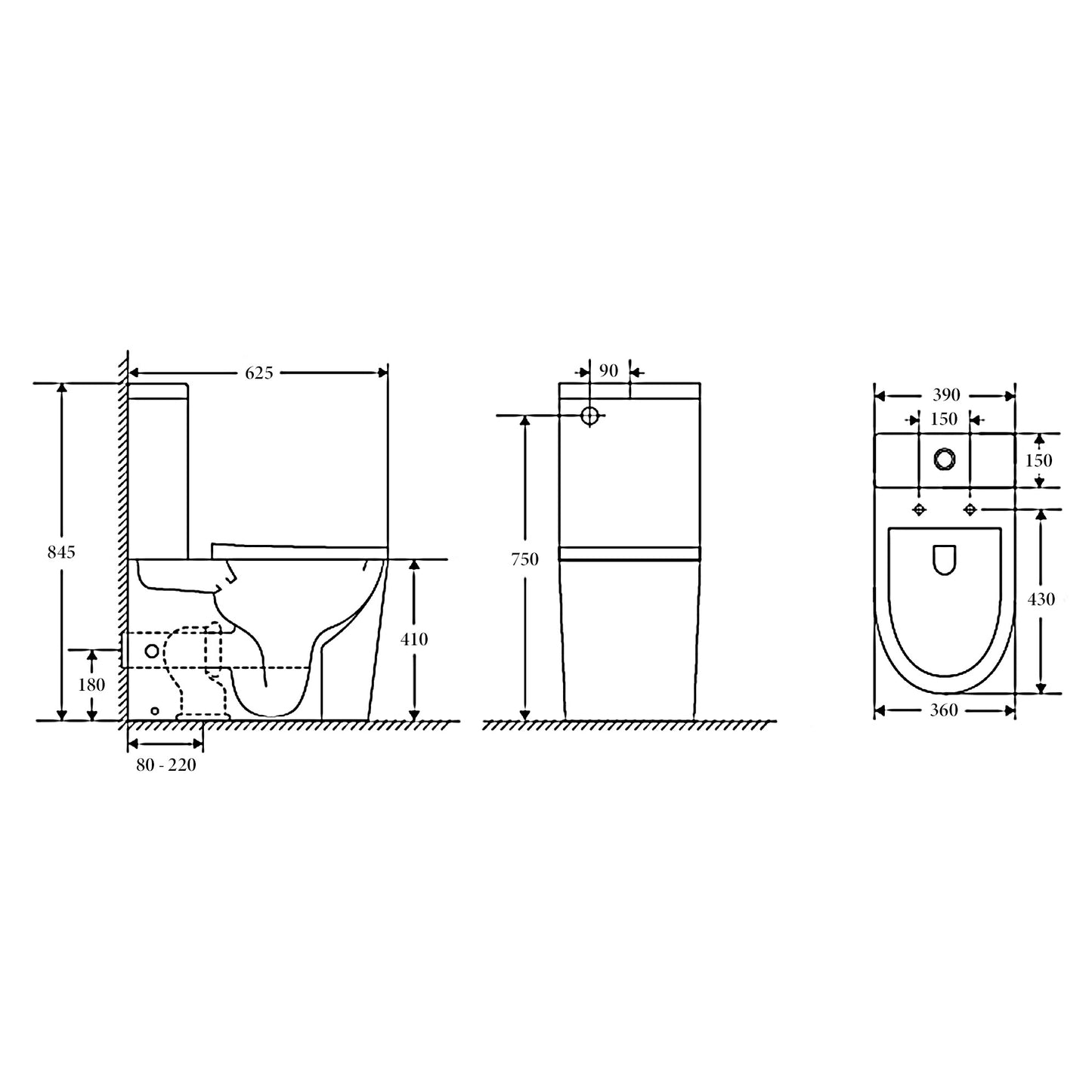 OSLO Rimless Toilet Suite