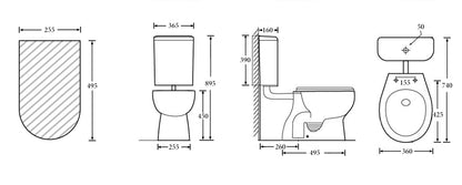 T6011 — Vienna Disabled Toilet Suite