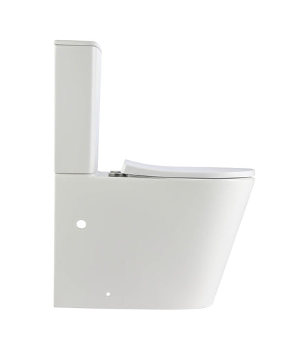 VERA Tornado-Rimless Toilet Suite in Matt White