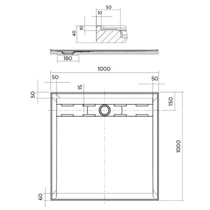 URBAN II Shower Base