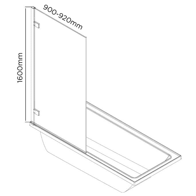 URBAN Slider Shower/Bath Screen - 2 Color's Available