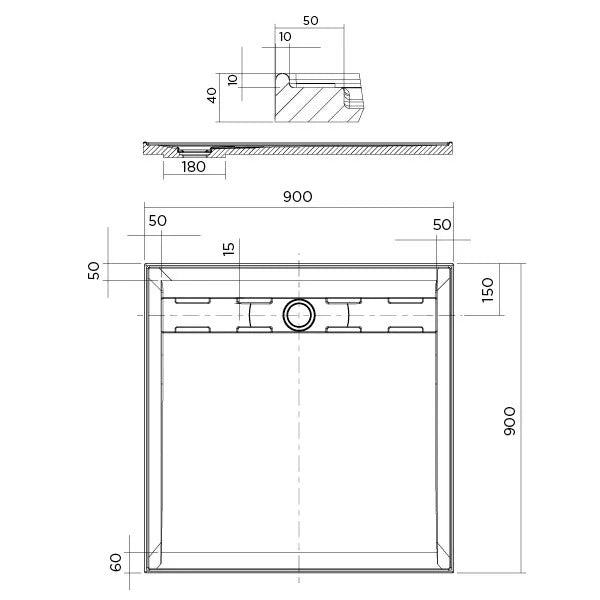 URBAN II Shower Base