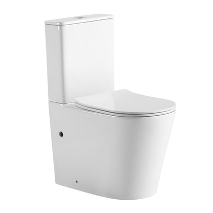 UNIQUE Tornado & Rimless Nano Back to wall Toilet Suite – Gloss White