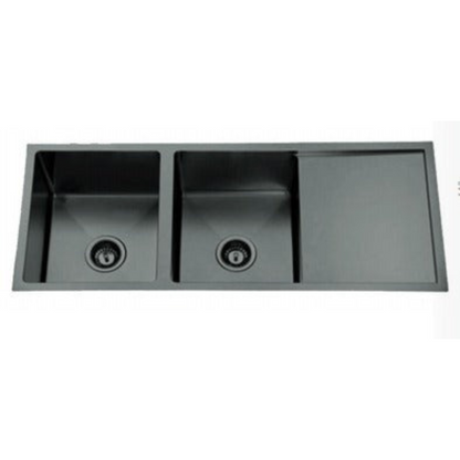 NIXON Double Bowl Undermount Sink with Drainer