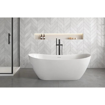 LUKA 1700 Free Standing Overflow Right Hand Bath Tub