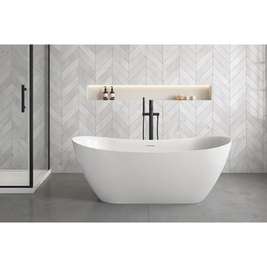 LUKA 1700 Free Standing Overflow Right Hand Bath Tub