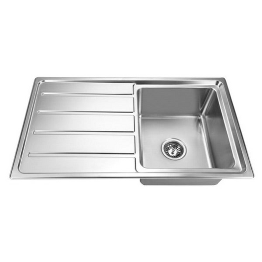 IMPACT Single Bowl Sink with Tap Hole and Drainer