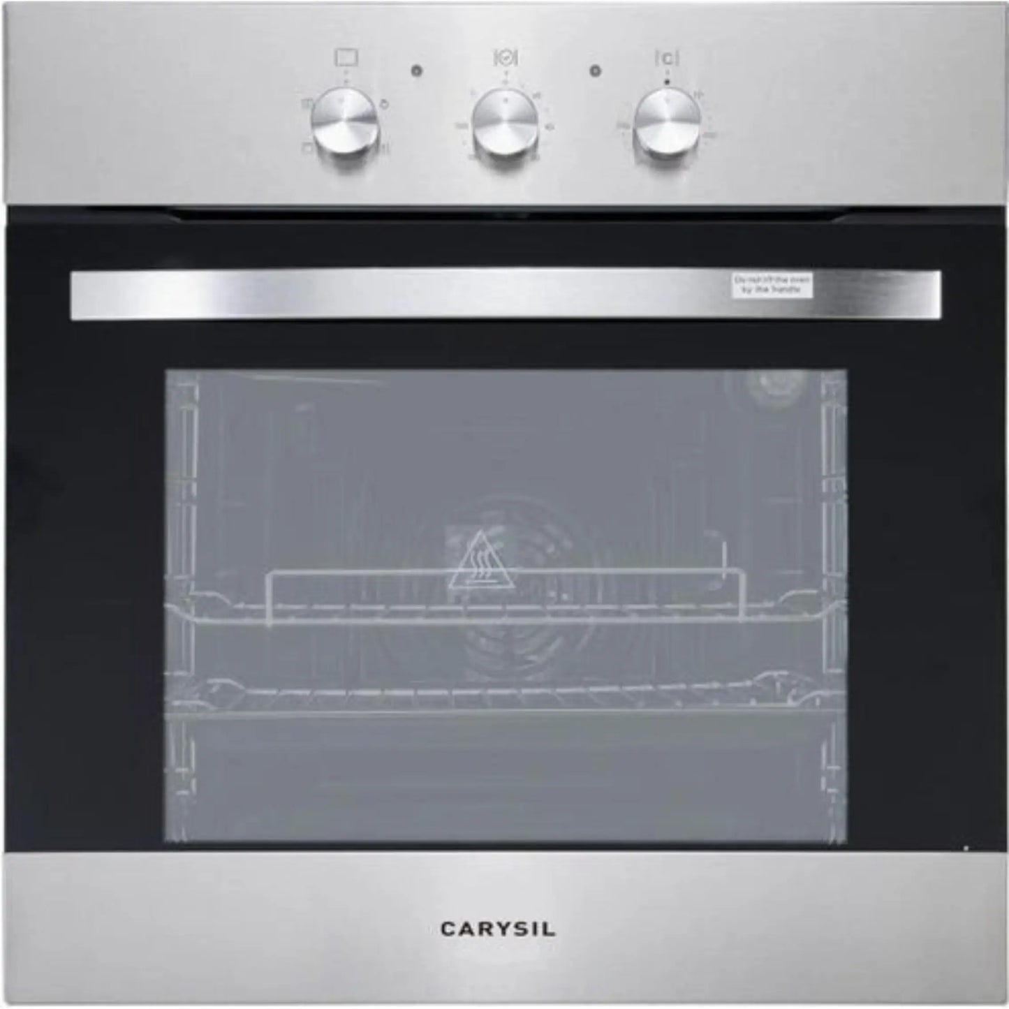 Carysil Built-In Black Oven 60cm - Stainless Steel Finish 