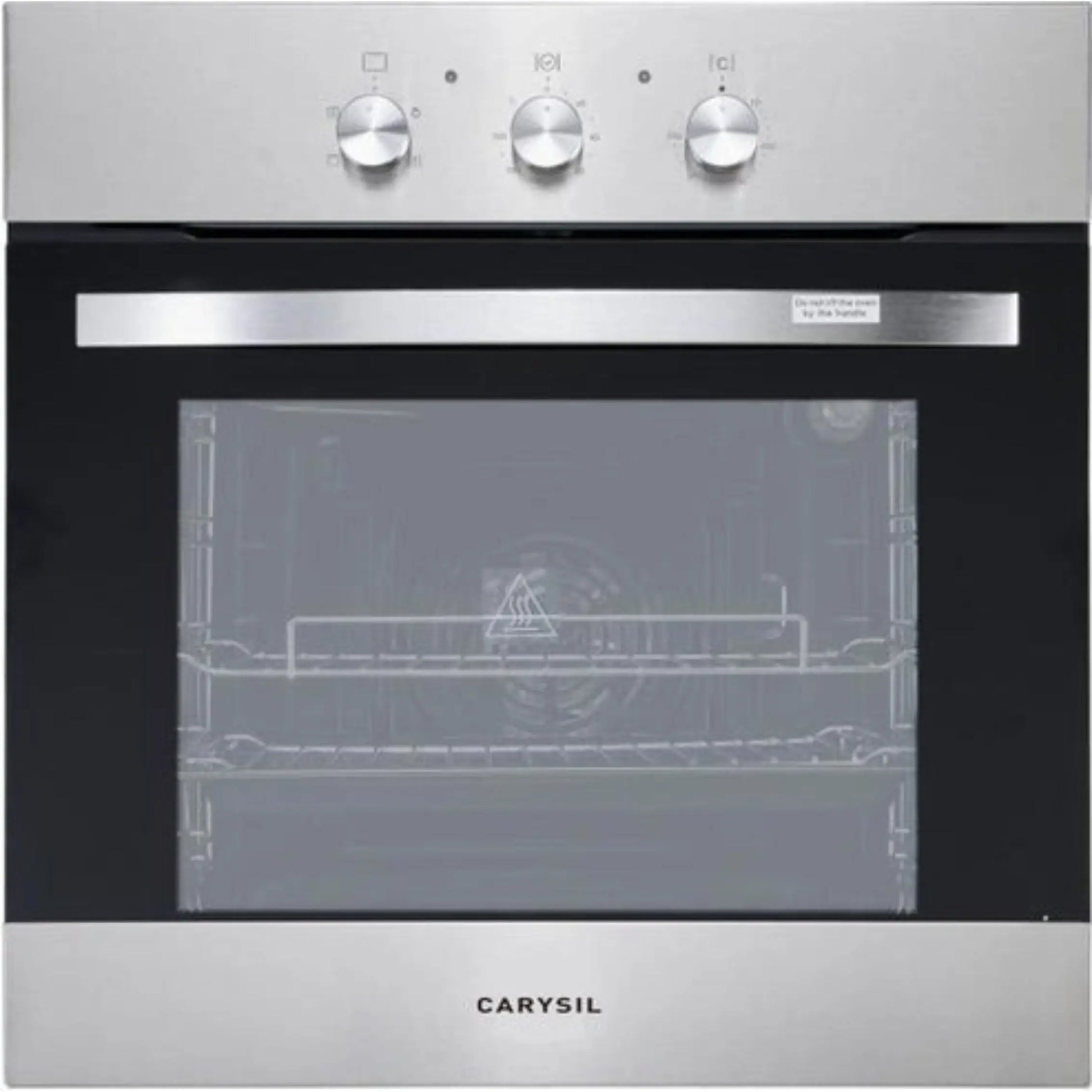 Carysil Built-In Black Oven 60cm - Stainless Steel Finish 