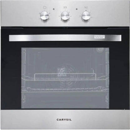 Carysil Built-In Black Oven 60cm - Stainless Steel Finish 
