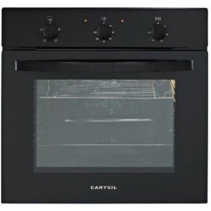 Carysil Built-In Black Oven 60cm - Black Glass Finish 