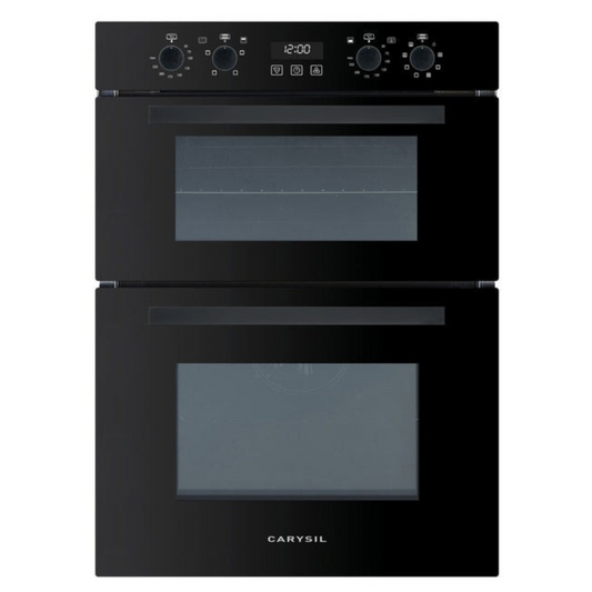 Carysil Built-In Black Double Oven 60CM