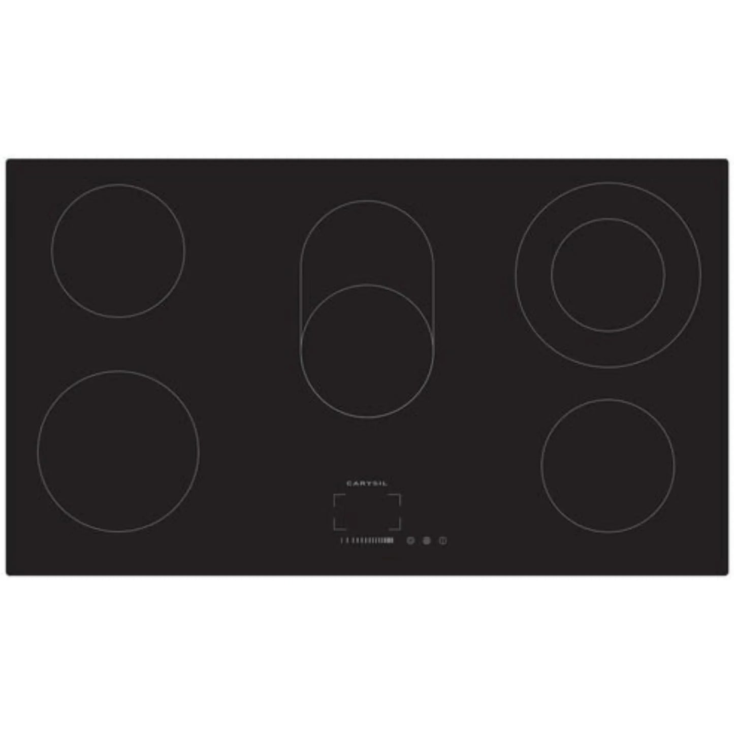 Carysil Built-In Ceramic Hob 90 CM - Black Glass finish 