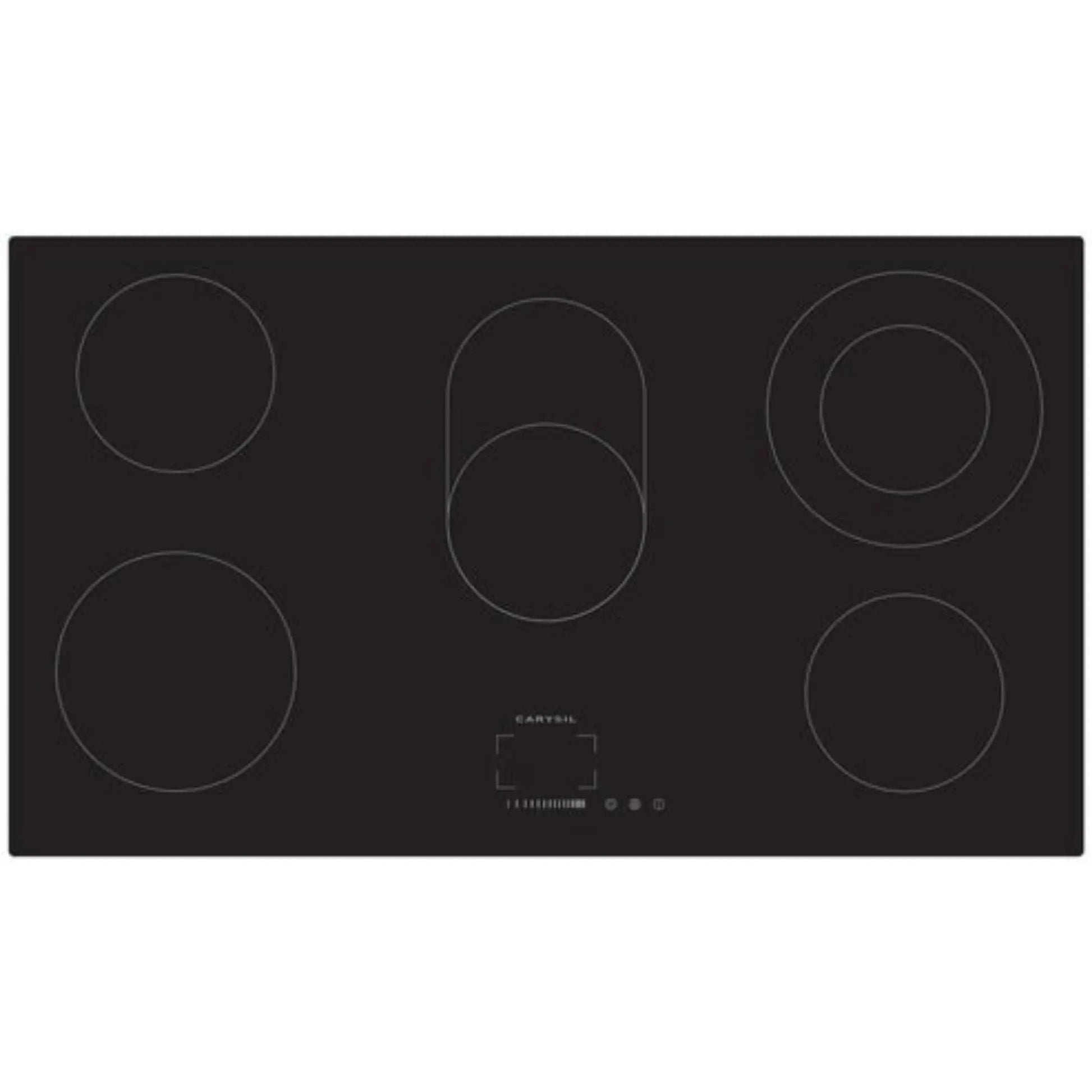 Carysil Built-In Ceramic Hob 90 CM - Black Glass finish 