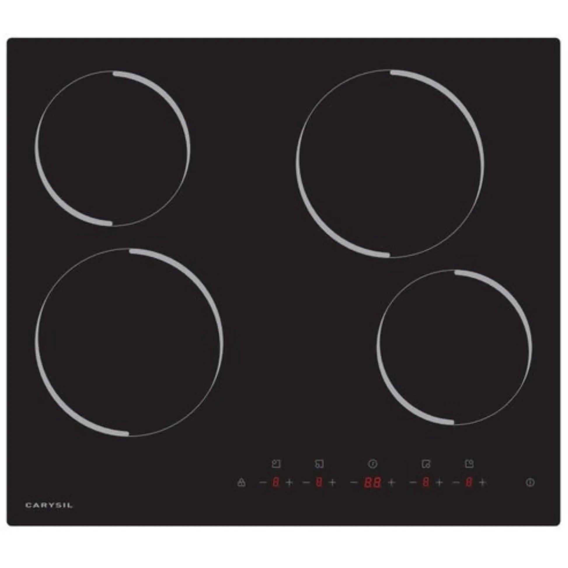 Carysil Built-In Ceramic Hob 60CM Black Glass Finish 