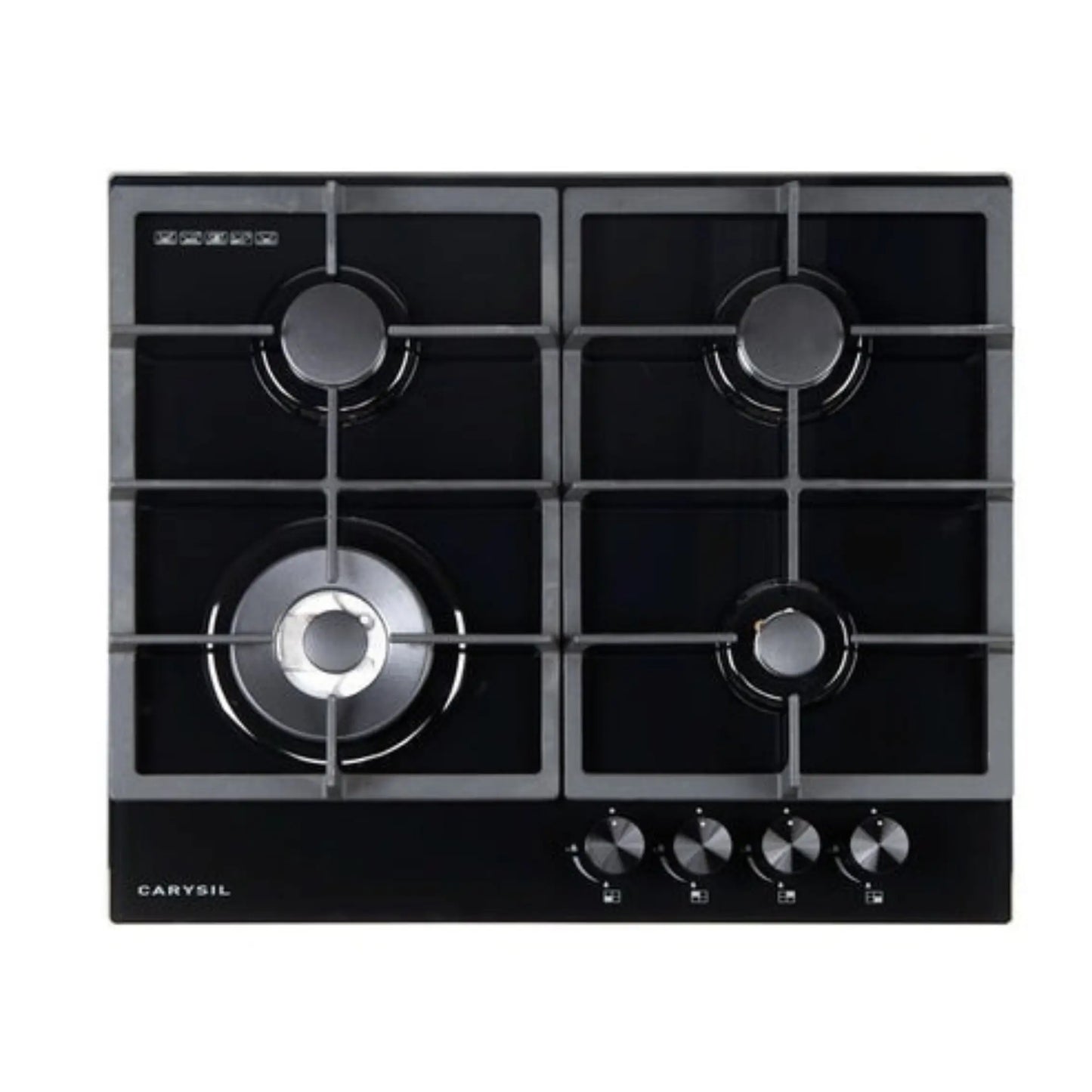 Carysil Built-In Black Glass 4 Burner Gas Hob 60cm 