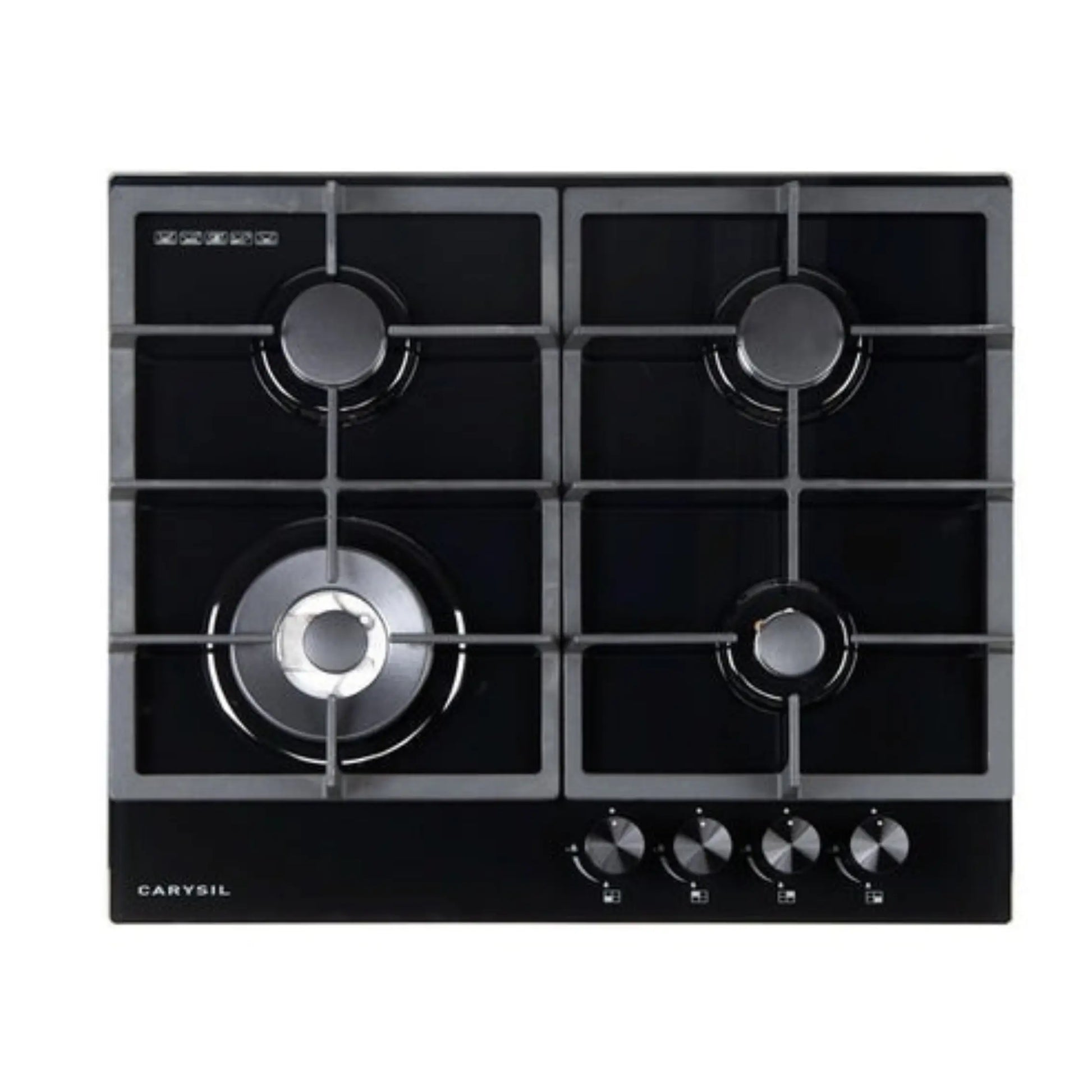 Carysil Built-In Black Glass 4 Burner Gas Hob 60cm 