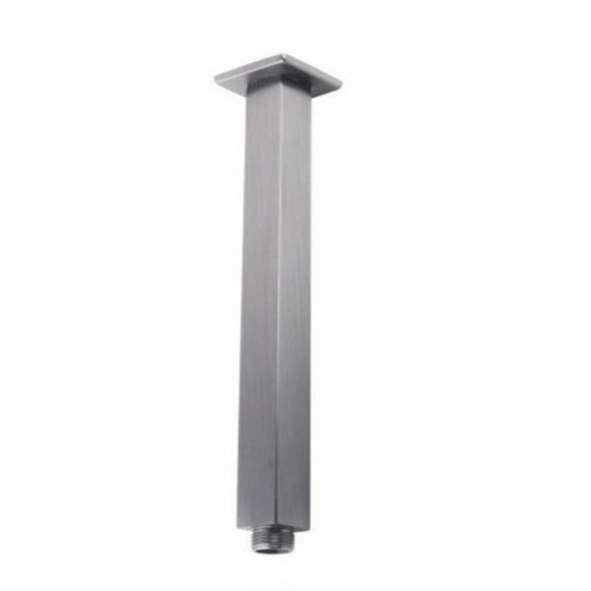 Square Brushed Nickel Ceiling Shower Arm 200mm  Shower Arm