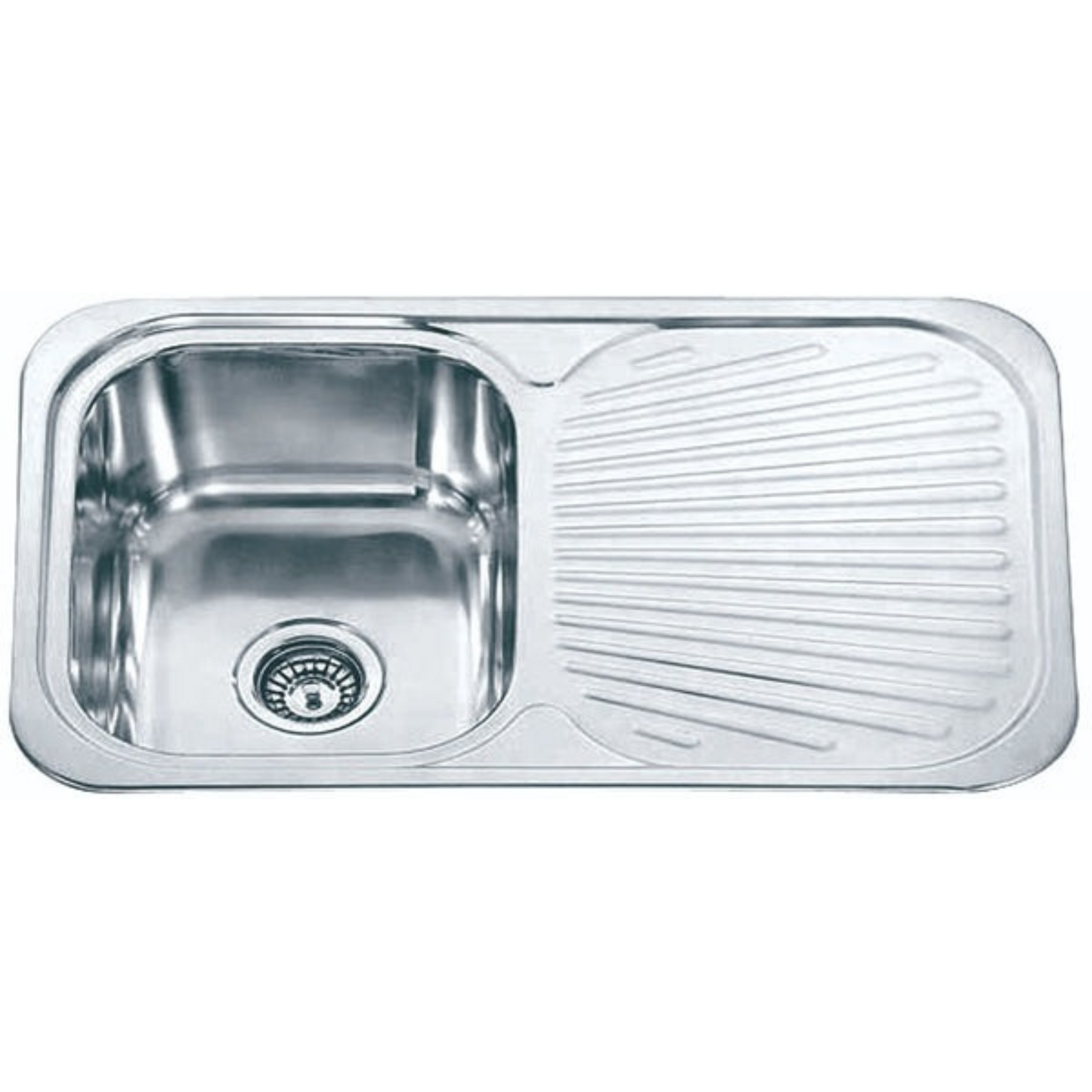 DANTE Single Bowl Sink with Tap Hole and Drainer  Kitchen Sink