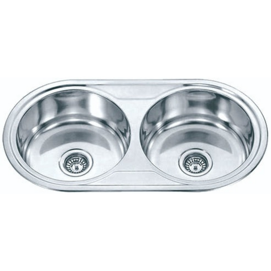 DANTE Double Bowl Round Sink