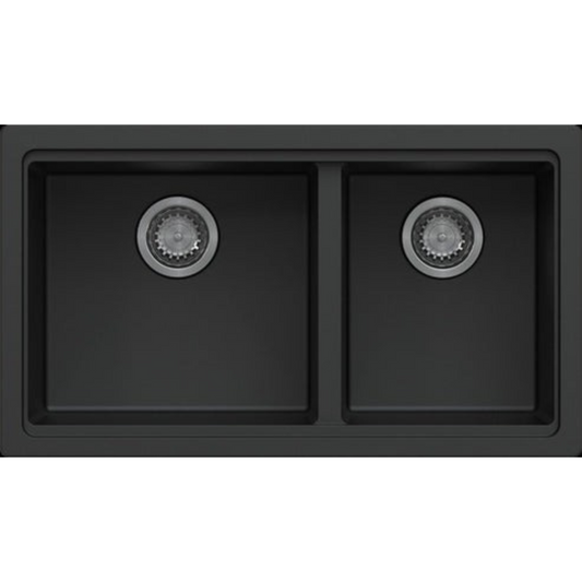 CARYSIL Maples Double Bowl Granite Kitchen Sink