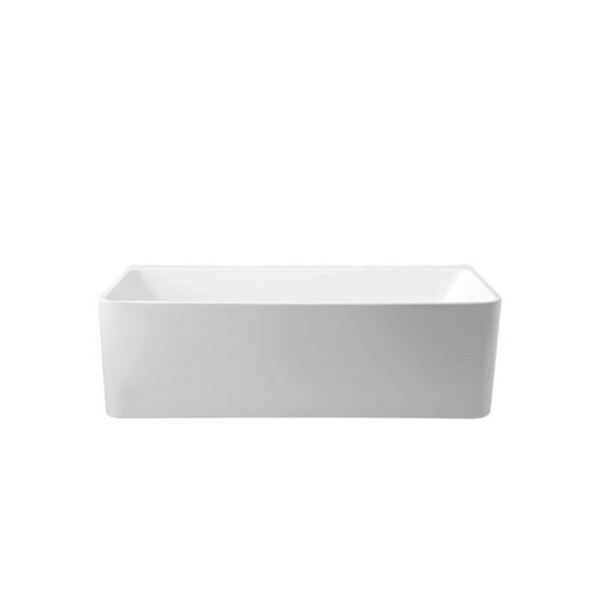 STELLA Free Standing Square Back to Wall Bathub - 2 Sizes (1500mm,1705mm)