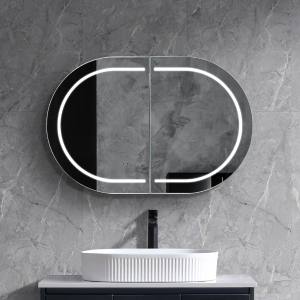 Amber LED Shaving Cabinet 