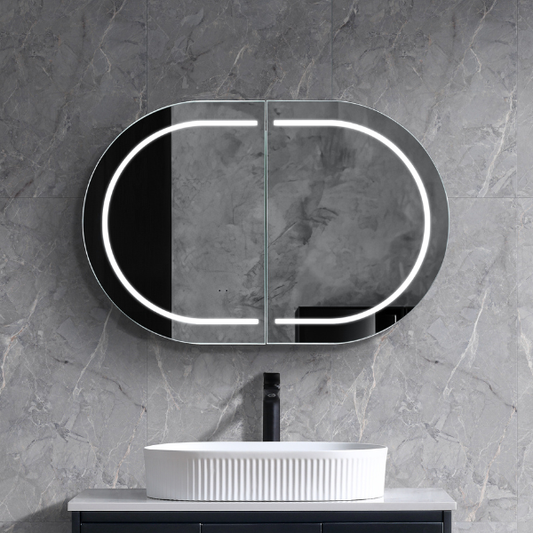 Amber LED Shaving Cabinet 