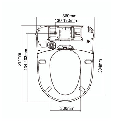 V3203 - Bonn CleanSense Electronic Bidet Seat
