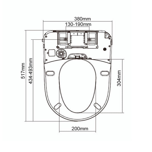 V3203 - Bonn CleanSense Electronic Bidet Seat