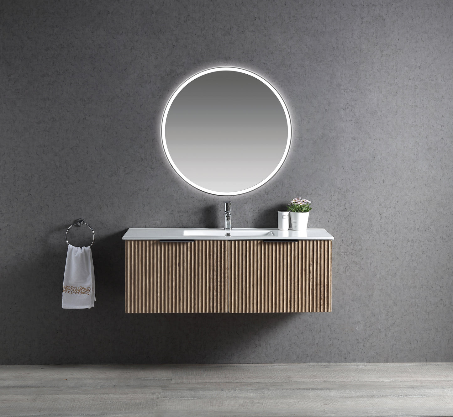 VIVO Wall Hung Vanity - in 4 Sizes - 5 different color Handle