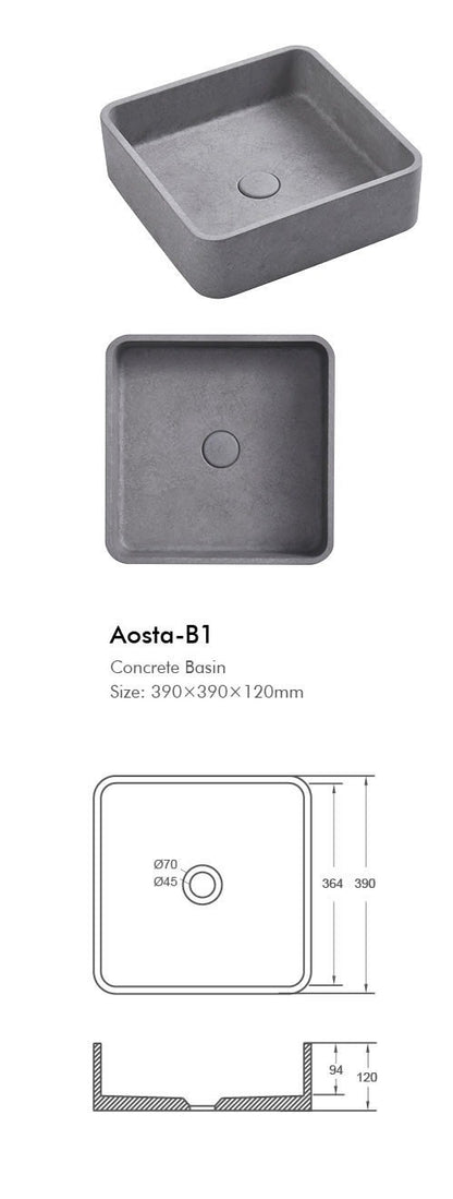 AOSTA Concrete Basin