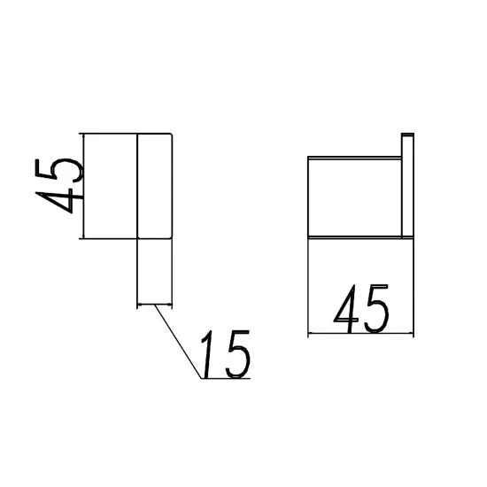 IVANO Series Square Robe Hook