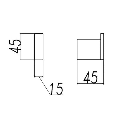 IVANO Series Square Robe Hook