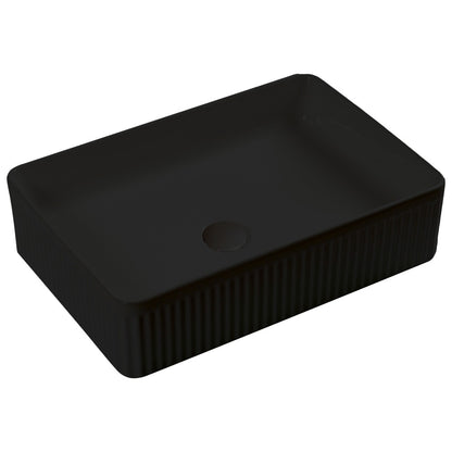 BA920 —  Rectangular Grooved Above Counter Basin - Gloss White , Matte White , Matte Black