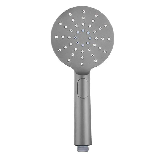 Round Brushed Nickel ABS 3 Function Handheld Shower  Handheld Shower Head