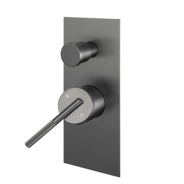 CADDENCE Series Brushed Wall Mixer with Diverter (In 3 Colours) 